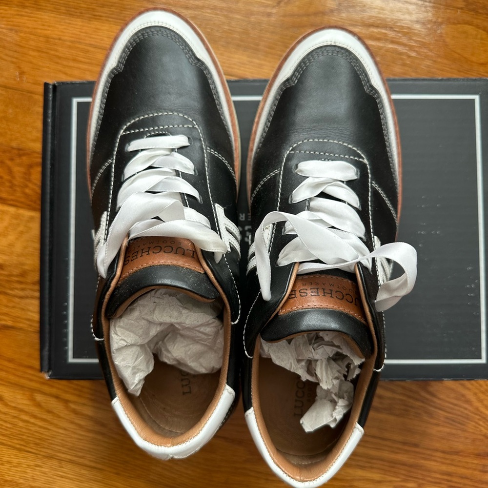 LUCCHESE Black and White WOMENS Sneakers - Picture 5 of 9